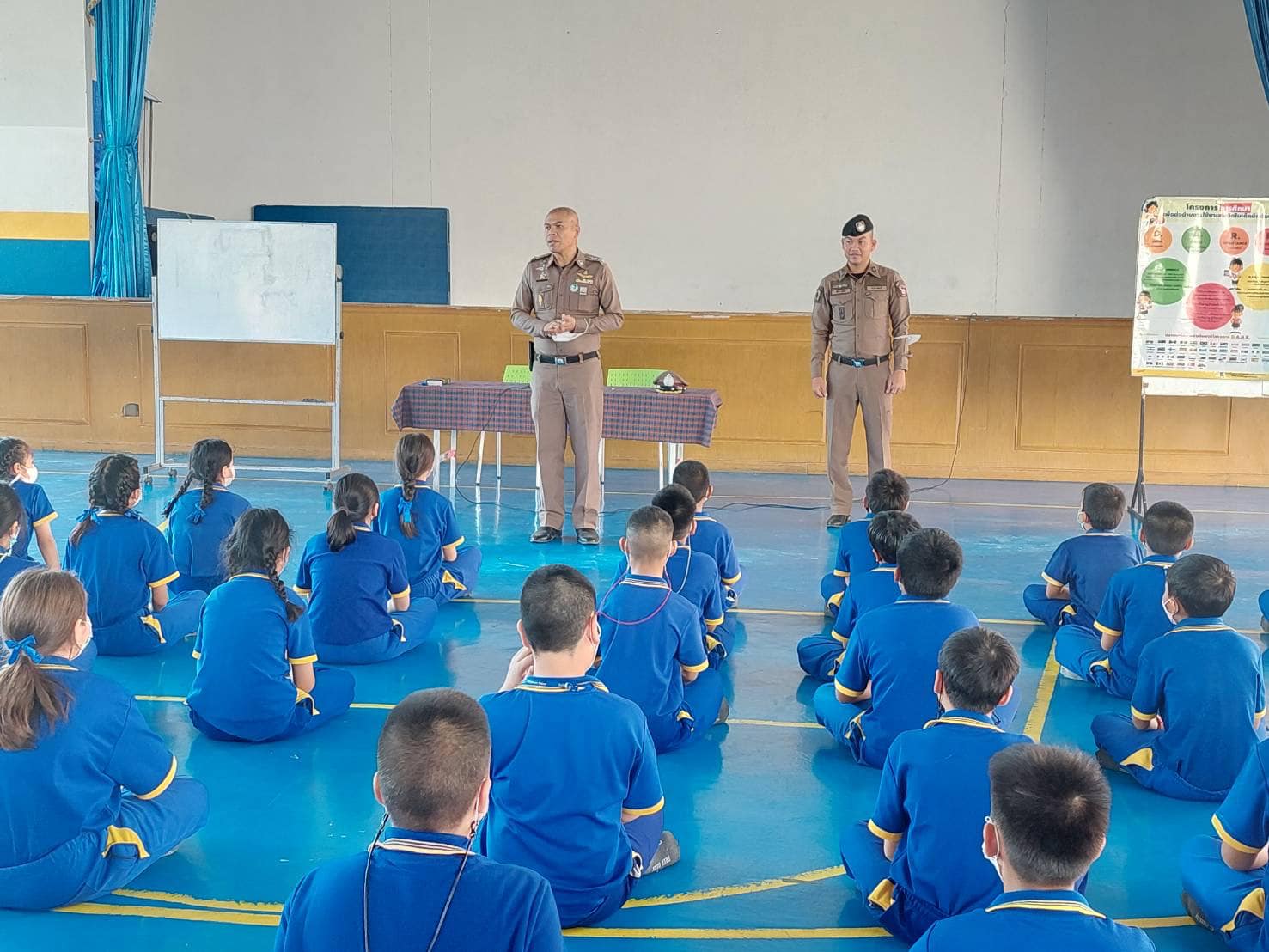 การดำเนินการสอนโครงการ D.A.R.E