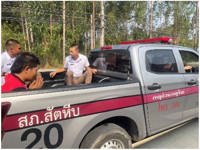 จับกุมตัวผู้ต้องหากรณีเสพสารเสพติดจนคุ้มคลั่ง